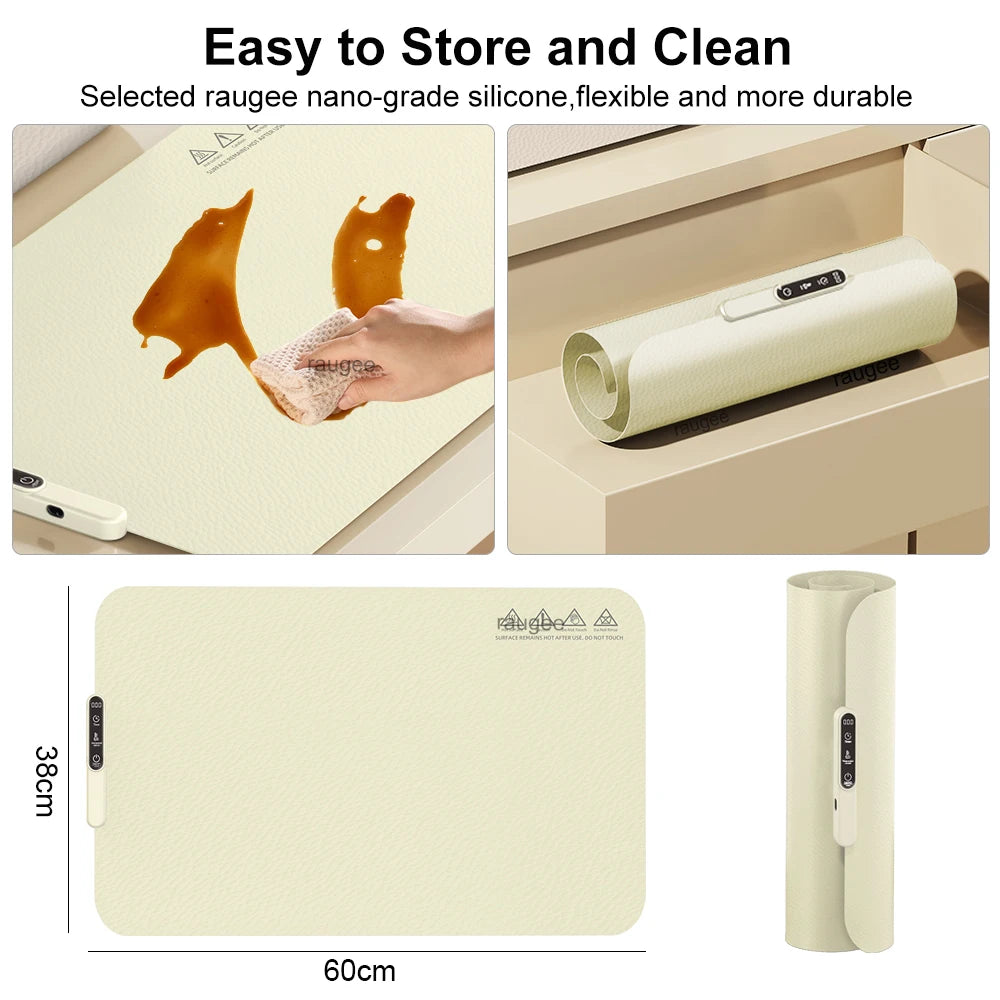 Chauffe-Plat Électrique Pliable en Silicone