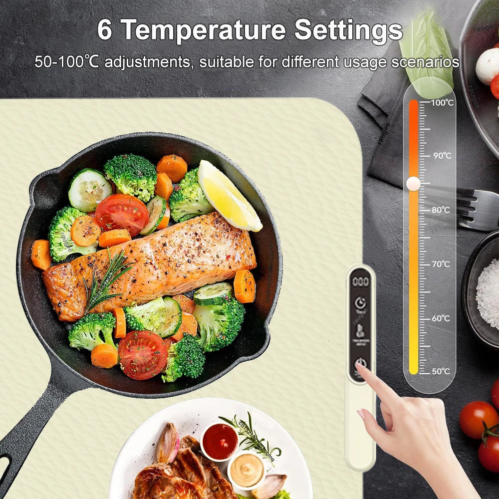 Chauffe-Plat Électrique Pliable en Silicone