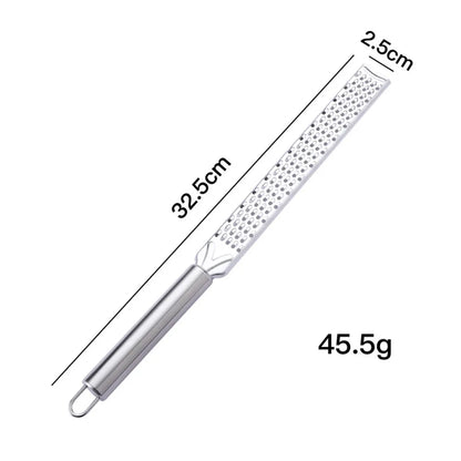 20cm Kitchen Grater Lemon Citrus Fruit Peeler Ginger Garlic Long Chocolate Grater Cheese Spices Stainless Steel Grater Kitchen